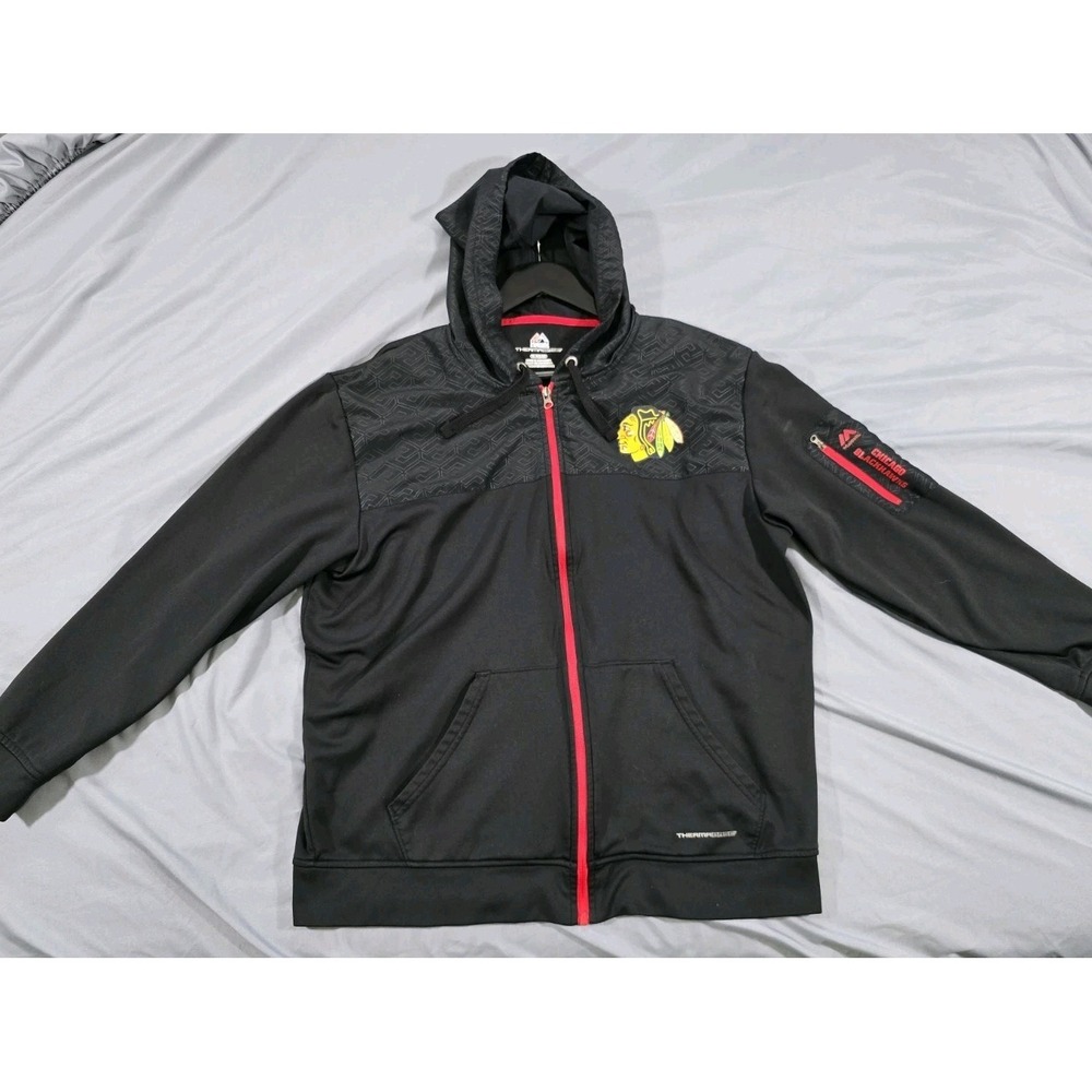 Chicago Blackhawks Jacket With Hood Men Size XL